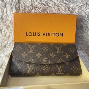 Louis Vuitton Sarah Long Wallet Brown Monogram